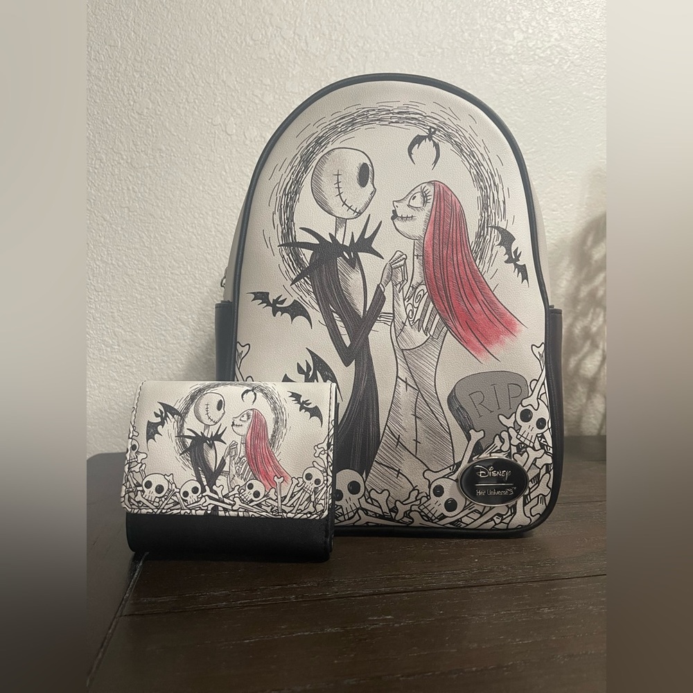 Disney Her Universe The Nightmare Before Christmas Backpack and Wallet *NWOT*